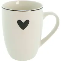 Clayre & Eef Witte Mok 12*8*10 cm / 350 ml LBSHMU