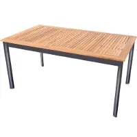Lesli Living - Monza dinertafel - Zwart/Bruin