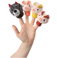 Lilliputiens - Vingerpopjes - De wolf en de 3 biggetjes