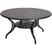Lesli Living Big Ben - Eettafel - Rond - Aluminium - Zwart