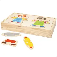 Woomax Zookabee Houten Puzzel Met Combineerbare Dieronderdelen