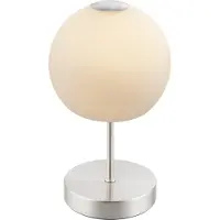 Globo Tafellamp Trude nikkel