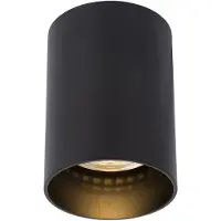Atmooz Nuo Fix – Ø 7 x H 10 cm – Zwart – 50 W – GU10 – Metaal – Inbouwspot voor plafond of wandmontage – Geschikt voor woonkamer / eetkamer / slaapkamer