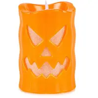Boland LED Kaars Pompoen 10x6 cm