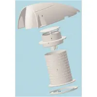 PLASTIMO Gestroomlijnde Dorade-box Ventilatiedekselkap-reserveonderdeel