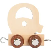 Small Foot - Houten lettertrein - letter 'q' - 12 stuks