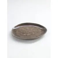 Serax Pascale Naessens Bord - Ovaal - M - 20x17x1,8 cm - Bruin - 2 Stuks