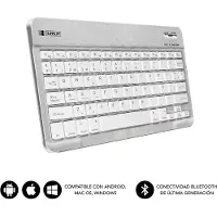 Subblim Bluetooth-Toetsenbord Subblim SUB-KBT-SM0001 Zilverkleurig Qwerty Spaans