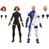 Hasbro Avengers Marvel Legends actiefiguren, 2-pack: Black Widow & Quicksilver, 15 cm