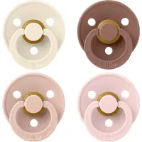 BIBS Colour Schnuller - Gr. 1 - 4er-Pack - Rund - Blush Mix - - 0-6 mt - Schnuller