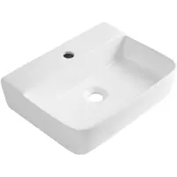 Hak Cristy Keramische wastafel 45x34cm, wit