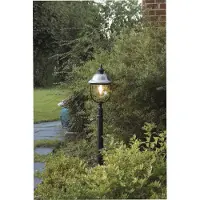 Konstsmide Staande buitenlamp Parma 125cm rvs met zwart