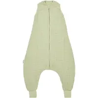 Meyco Baby Uni baby zomer slaapoverall jumper - pre-washed hydrofiel - soft olive - 92cm - 0.5 TOG