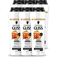 GLISS 6 x Schwarzkopf Total Repair Shampoo voor intensieve haarreparatie, 250 ml - Voordeelverpakking - 6 stuks