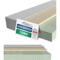 AM Qualitätsmatratzen - Latex matras 180x200cm - Zacht (H2) - Hoogwaardig matras met 4cm latex deklaag - 20cm hoogte - Made in Germany