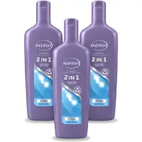 Unilever 3 x - 2-in-1 - Shampoo - Voor Snel & Effectief Wassen - 300 ml - Voordeelverpakking - 3 stuks