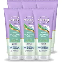 Unilever 6 x Andrélon Kokos Volume Boost Shampoo Scrub - 200 ml - Voordeelverpakking - 6 stuks