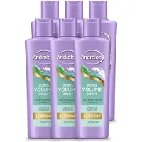 Unilever 6 x Andrélon Volume Boost shampoo met kokosextract en aloë vera, 250 ml - Voordeelverpakking - 6 stuks