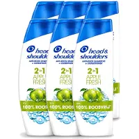Head & shoulders 6 x 2-in-1 Shampoo Apple Fresh - 300 ml - Voordeelverpakking - 6 stuks
