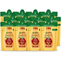 Garnier 12 x Loving Blends Honing Goud Shampoo, navulverpakking voor beschadigd haar, 250 ml - Voordeelverpakking - 12 stuks