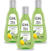 Guhl 3 x Shampoo, Fris & Luchtig - 250 ml - Voordeelverpakking - 3 stuks