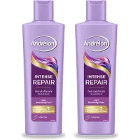 Unilever 2 x Andrélon Intense Repair Shampoo - 250 ml - Voordeelverpakking - 2 stuks