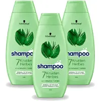 Schwarzkopf 3 x - Shampoo - 7 Kruiden - Normaal tot Vet haar - 400 ml - Voordeelverpakking - 3 stuks