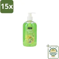 Sence 15 x – Handzeep – Splash To Bloom Kiwi – 500 ml - Grootverpakking - Handzeep - Handwas - Kiwi Geur - Hygiëne - Huidverzorging
