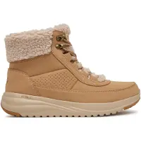 SKECHERS Veterlaarzen 'Schnürstiefelette Damen 144756 CSNT Kunststoff (Synthetik) in beige' beige