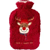 Home & Styling Warmwaterkruik Hertje - 33x21cm - 1,75L - Rood