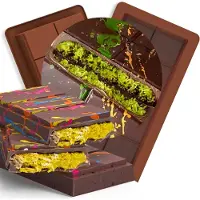 Famanu – Siliconen vormen voor chocolade en snoep, antiaanbaklaag en voedselveilig