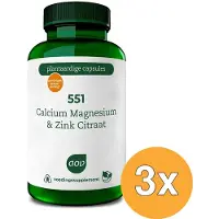 Aov 3x 551 Calcium magnesium & zink citraat (90 vega capsules)