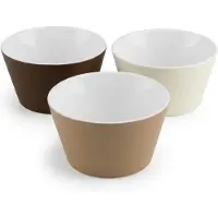 King Kommen – Ø14 cm – Schalen – Set van 3 – Ontbijt – Dessert – Soepkom – Bowl