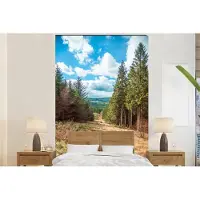 MuchoWow Behang - Fotobehang Dennenbossen in het Nationaal park Northumberland in Engeland - Breedte 170 cm x hoogte 260 cm
