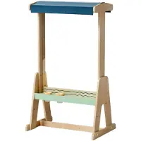 TOPBRIGHT Outdoor Easel - Kinderezel - Dubbelzijdig Acrylglas en Papierrol - Creativiteit en Fijne Motoriek - Vanaf 3 Jaar Buiten