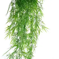 Kaemingk Groene bamboe kunstplant 102 cm in hangend - Kunstplanten/nepplanten
