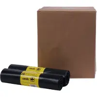 HygieneShopBasics Afvalzakken 60x80x0.050 KOMO grijs
