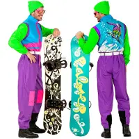 Widmann Retro snowboarder kostuum Otto