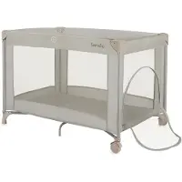 Lionelo Amelie Campingbedje 3in1: Baby bed + Reisbedje + Box – met Comfortabele Matras – Compact en Licht – Zij-ingang – Reistas – 70x100 cm