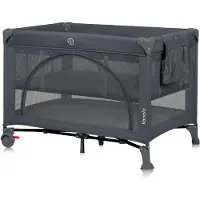 Lionelo Laura - Compact 3 in 1 Campingbedje, Box & Babybed - Lichtgewicht - 2 Hoogtes - Wielen met Rem - Gaas Zijpanelen & Peuter Ingang - Inclusief Draagtas & Opbergzak - Reisbedje