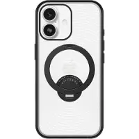 Otterbox Symmetry Hoesje Geschikt voor Apple iPhone 17 | Back Cover met Magneet | Compatibel met MagSafe / Qi2 | 360° Draaibare Ring Standaard | Camera Control | Duurzaam | Transparant Zwart