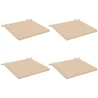 vidaXL Zitkussens SOEST 4 st 100% Polyester Crèmekleurig