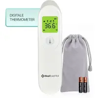 MostEssential Digitale Voorhoofd Thermometer - Temperatuurmeter - Koortsthermometer voor Volwassenen, Kinderen en Baby's - Contactloos - HW05