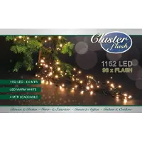 Annas collection Clusterverlichting met knipperlampjes 1152 lampjes 6,9 meter LED warm wit Anna's Collection