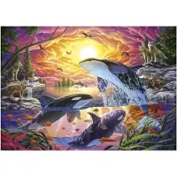 Educa Puzzel – – Orca's en wolven – 4000 stukjes – 136 x 96 cm – Geschikt voor volwassenen vanaf 15 jaar