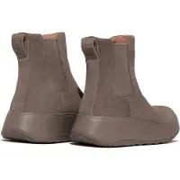 FitFlop F-MODE SUEDE FLATFORM Dames Chelsea Boots Minky Grijs