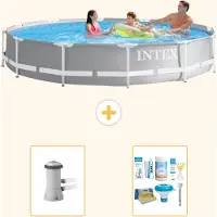 Intex Prism Frame Zwembad, rond - 366x76 cm - 3-delig, model S21357