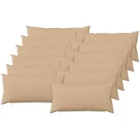 vidaXL Kussensloop 12 st HEERLEN Crèmekleurig 40 x 80 cm Stof
