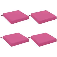 vidaXL Zitkussens SOEST 4 st 100% Polyester Roze 50 x 50 x 7 cm
