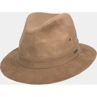 Hatland Eldoret - Suède hoed - Beige - Assorti - XL